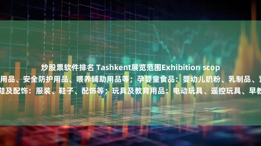 炒股票软件排名 Tashkent展览范围Exhibition scope母婴用品：哺育用品、护理用品、卫生用品、安全防护用品、喂养辅助用品等；孕婴童食品：婴幼儿奶粉、乳制品、营养保健品、辅食、零食等；婴童装、童鞋及配饰：服装、鞋子、配饰等；玩具及教育用品：电动玩具、遥控玩具、早教玩具、复读机、学习机等；推车、汽座及家具：婴儿手推车、双胞胎推车、自行车、 安全座椅、婴儿床等；展开剩余53%泛母婴综合